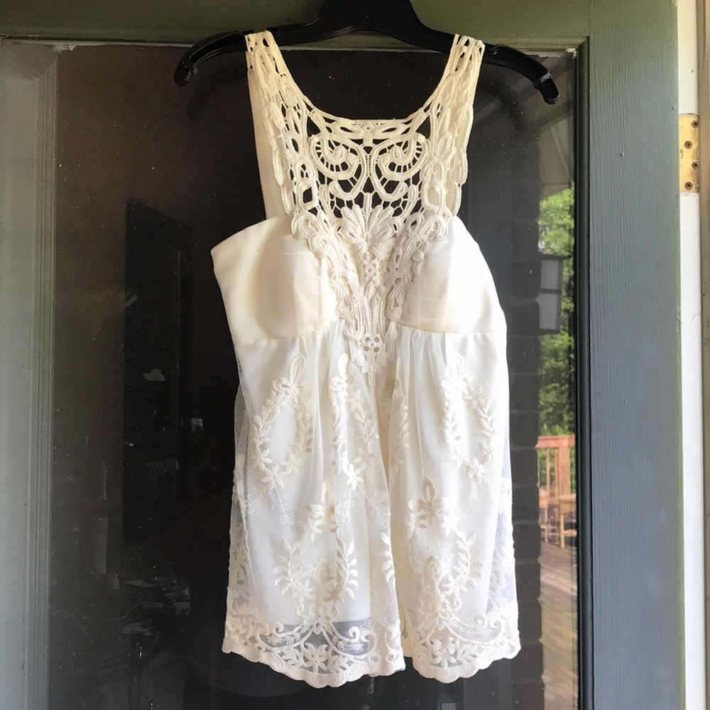 Boston Proper Macrame Top